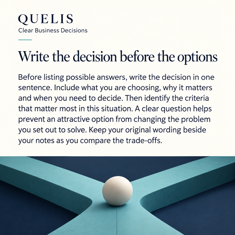 Clear Business Decisions — inside the guide.